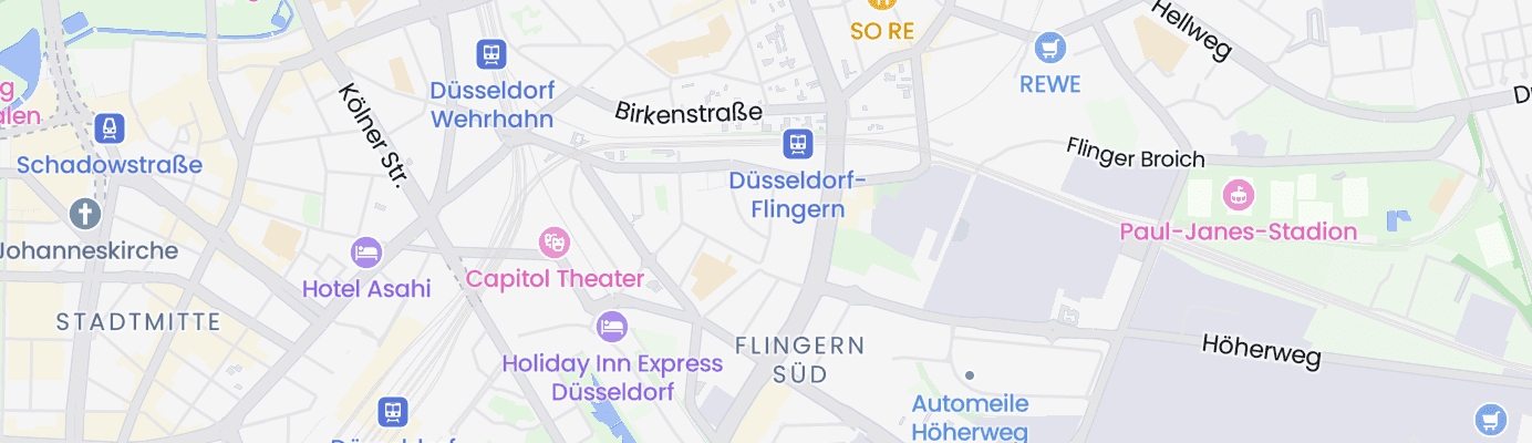 Karte mit dem ungefähren Standort
