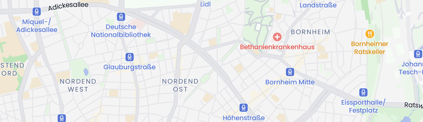 Karte mit dem ungefähren Standort