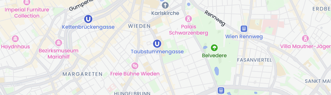 Karte mit dem ungefähren Standort