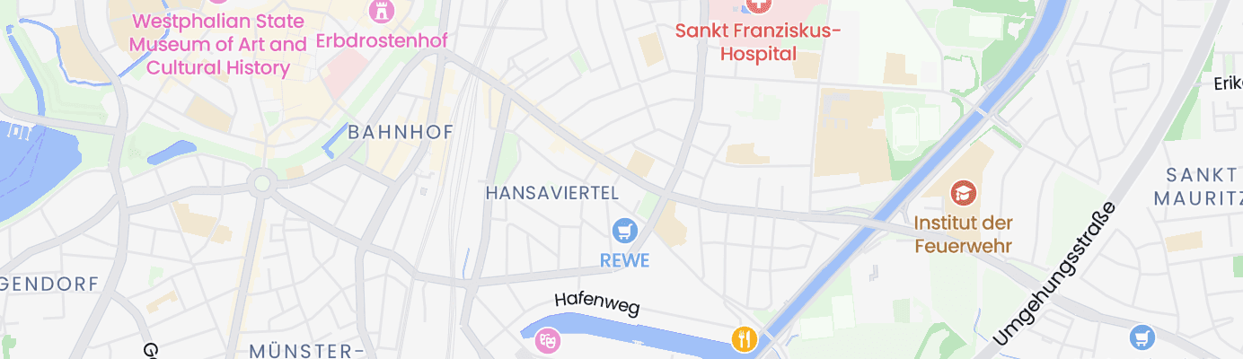 Karte mit dem ungefähren Standort