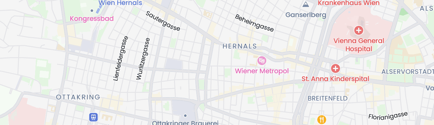 Karte mit dem ungefähren Standort