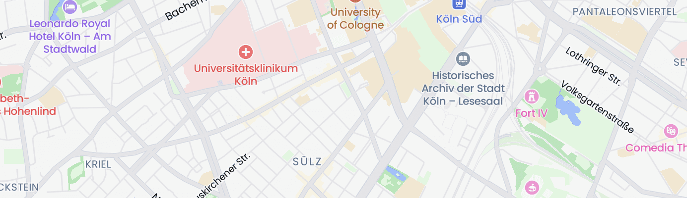 Karte mit dem ungefähren Standort
