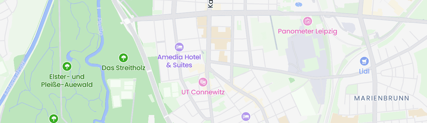 Karte mit dem ungefähren Standort
