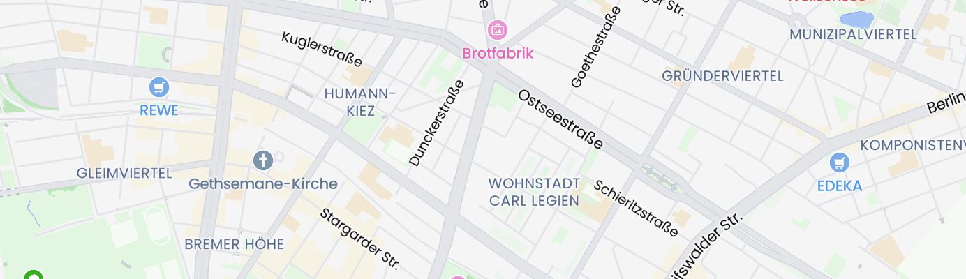 Karte mit dem ungefähren Standort