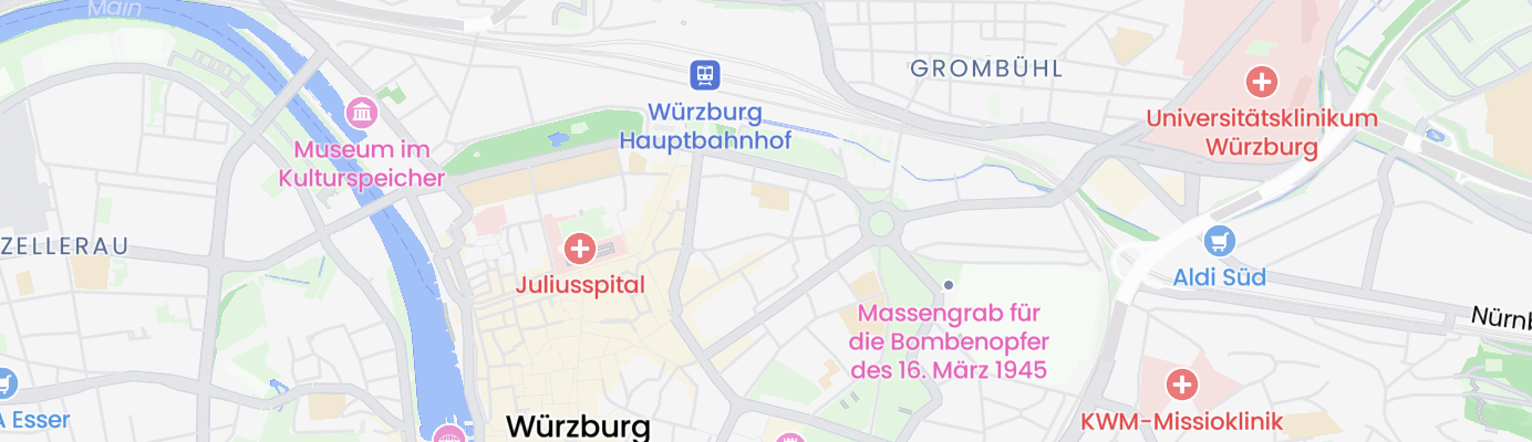 Karte mit dem ungefähren Standort