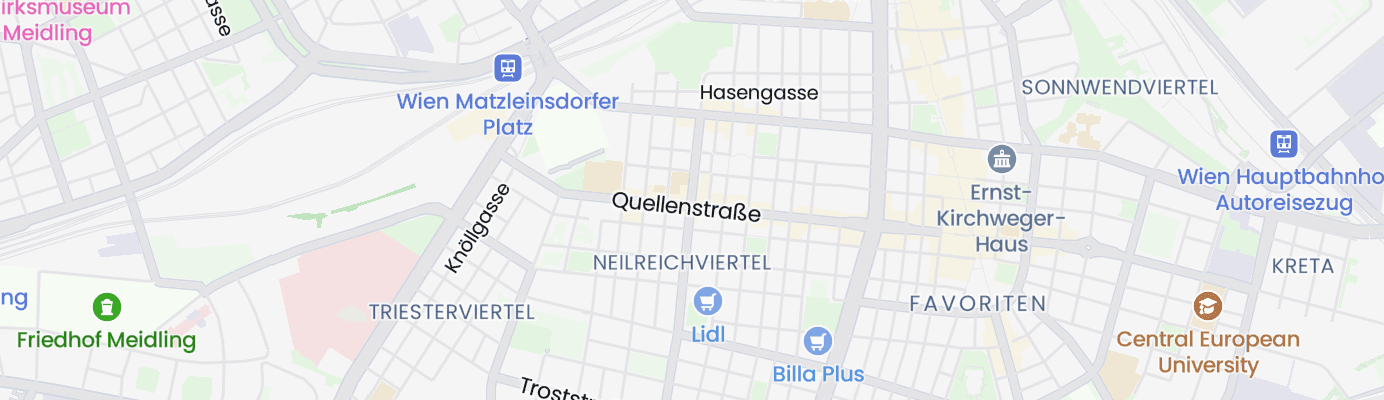 Karte mit dem ungefähren Standort
