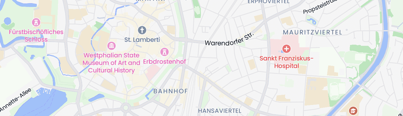 Karte mit dem ungefähren Standort
