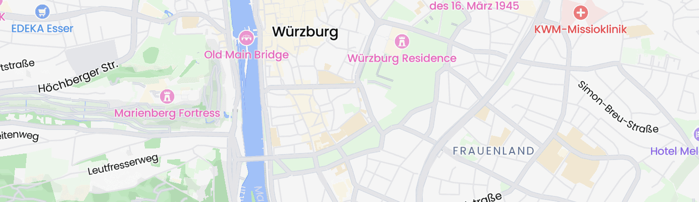 Karte mit dem ungefähren Standort
