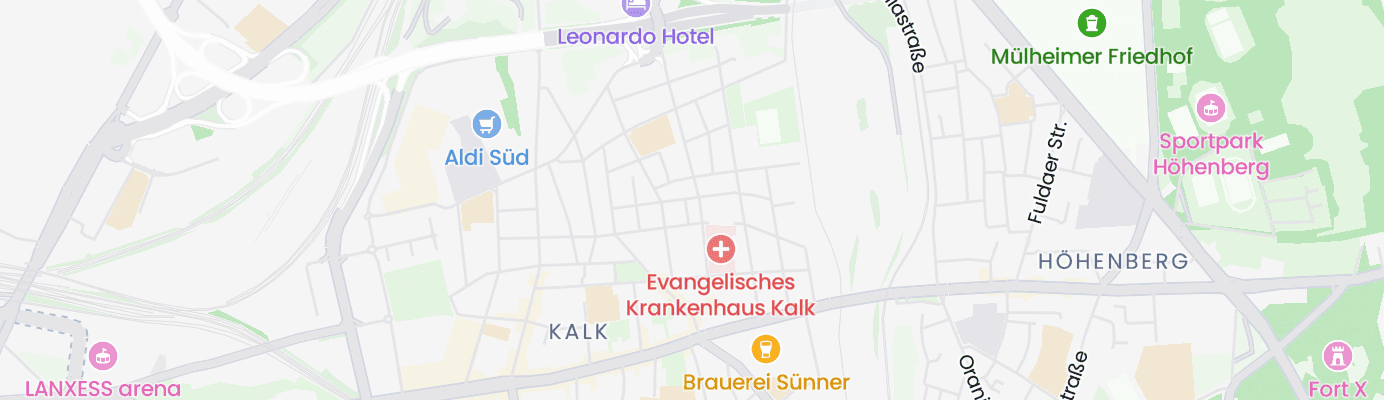 Karte mit dem ungefähren Standort
