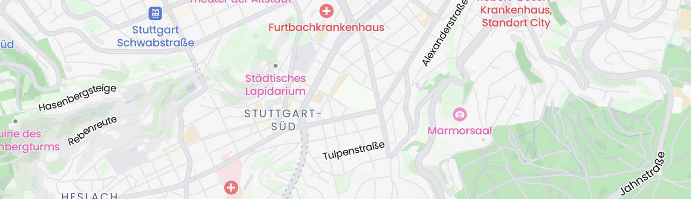 Karte mit dem ungefähren Standort