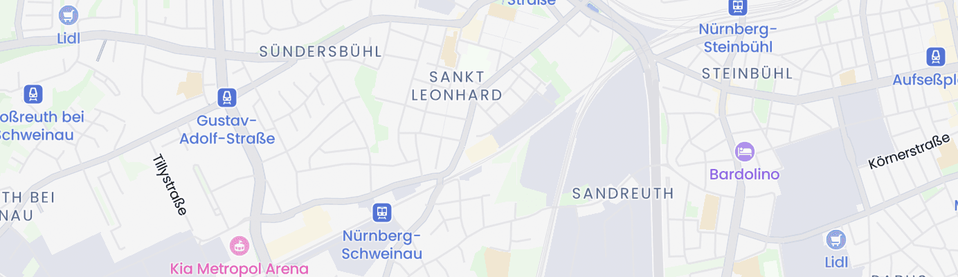 Karte mit dem ungefähren Standort