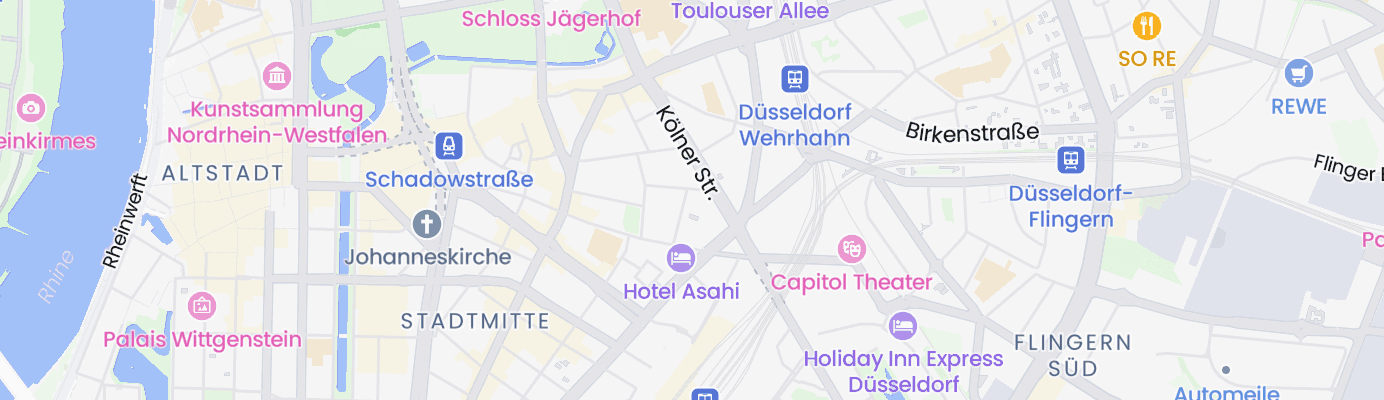 Karte mit dem ungefähren Standort