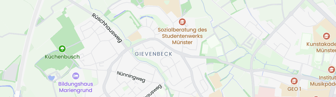 Karte mit dem ungefähren Standort