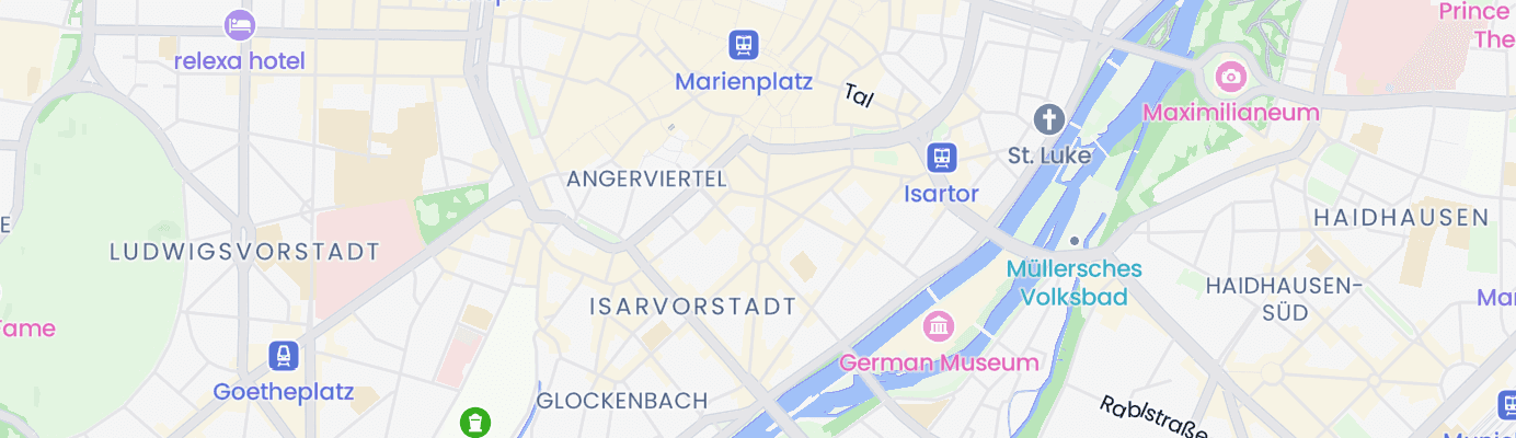 Karte mit dem ungefähren Standort