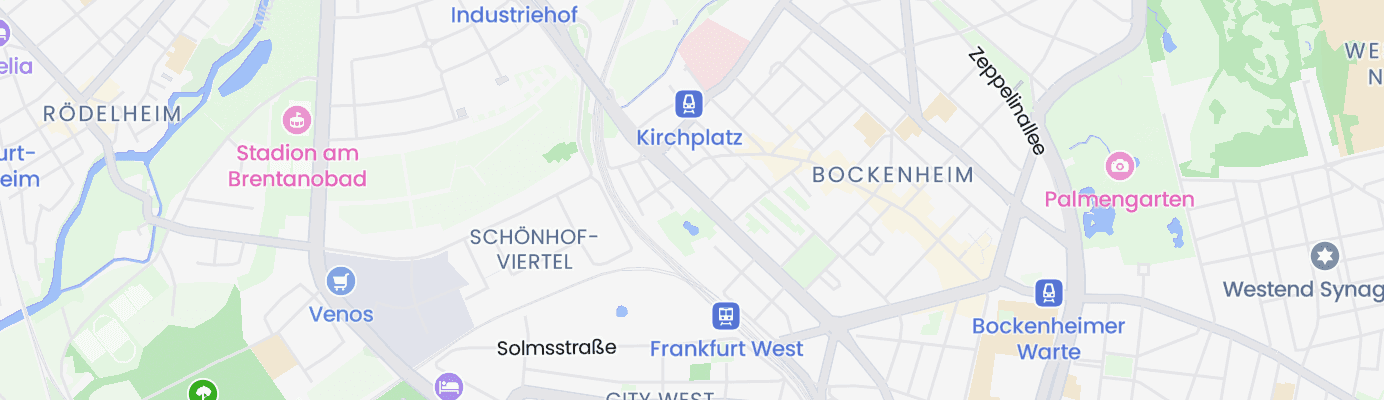 Karte mit dem ungefähren Standort