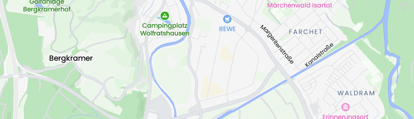 Karte mit dem ungefähren Standort