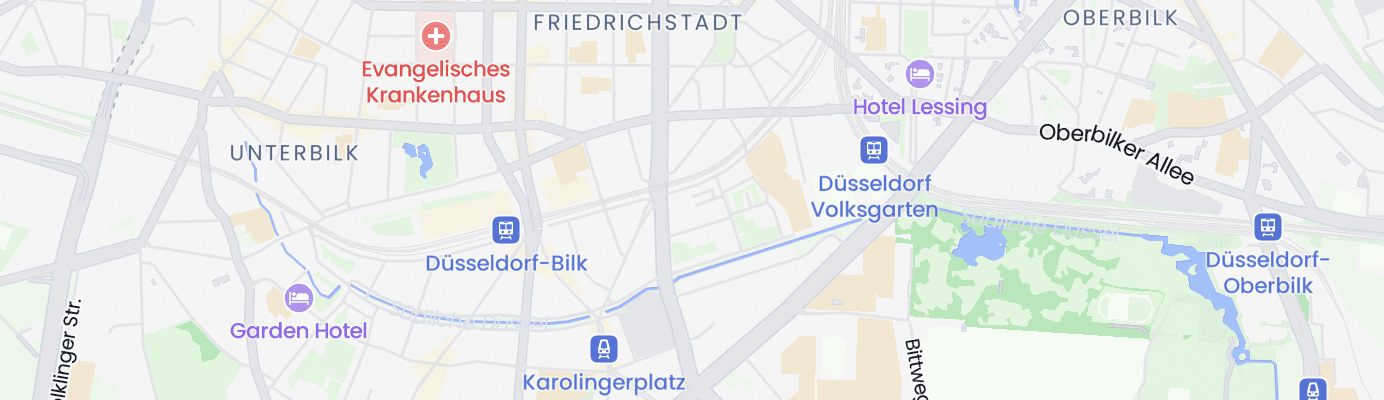 Karte mit dem ungefähren Standort