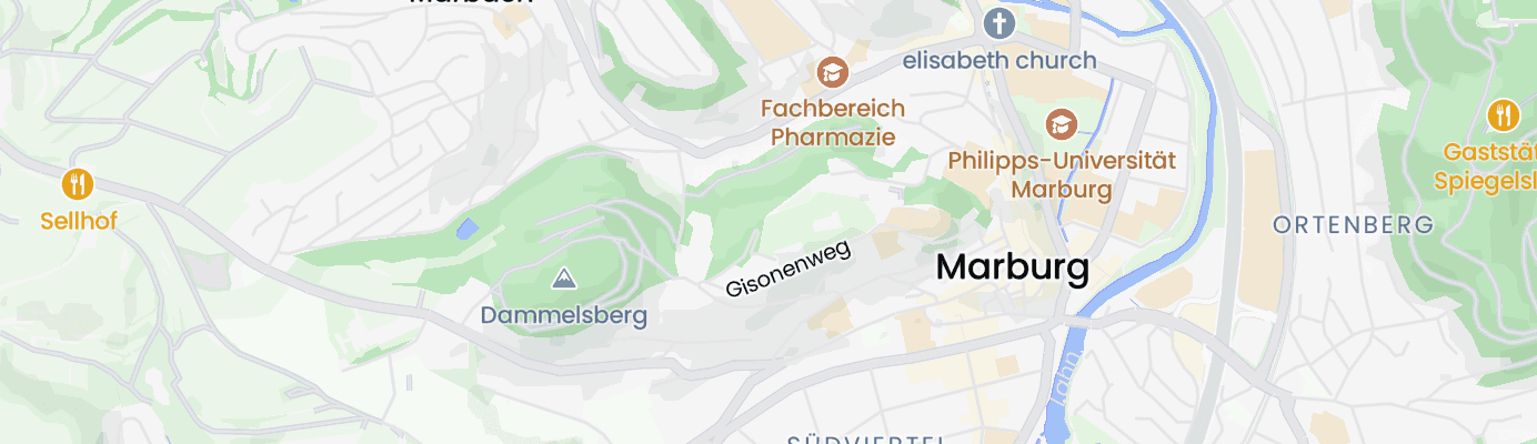 Karte mit dem ungefähren Standort