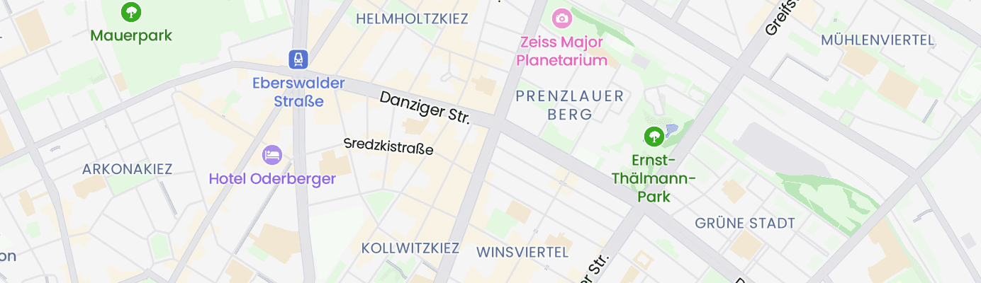 Karte mit dem ungefähren Standort
