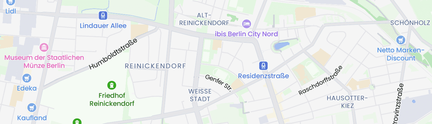 Karte mit dem ungefähren Standort