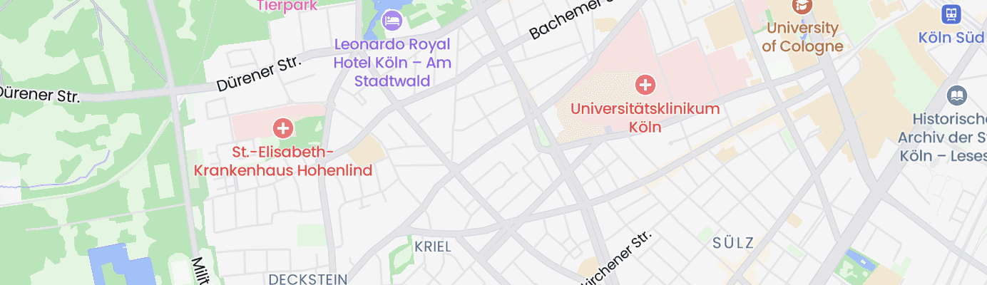 Karte mit dem ungefähren Standort