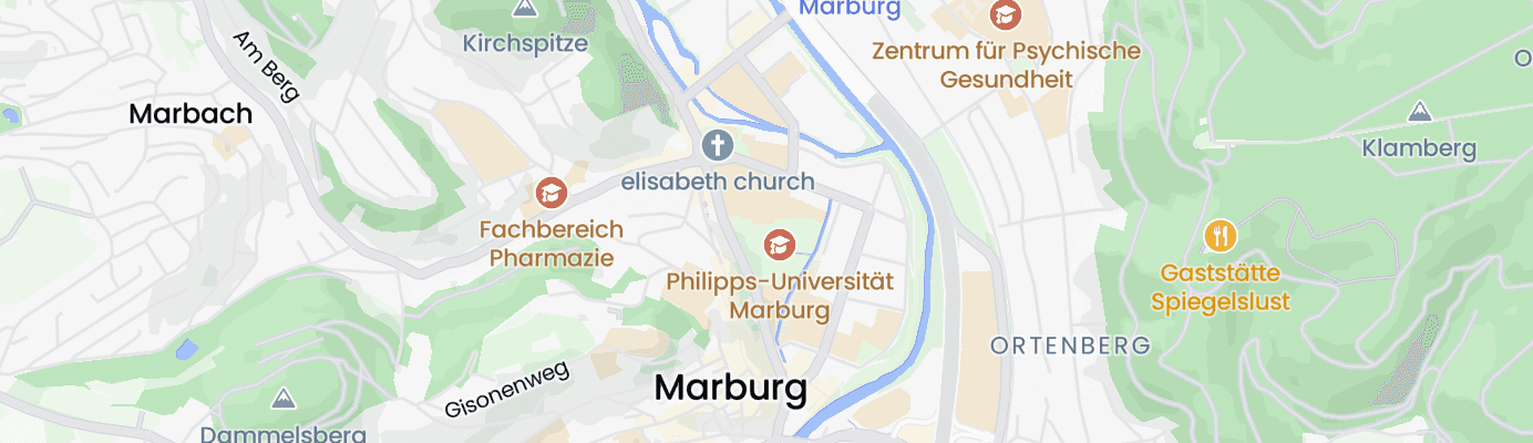 Karte mit dem ungefähren Standort