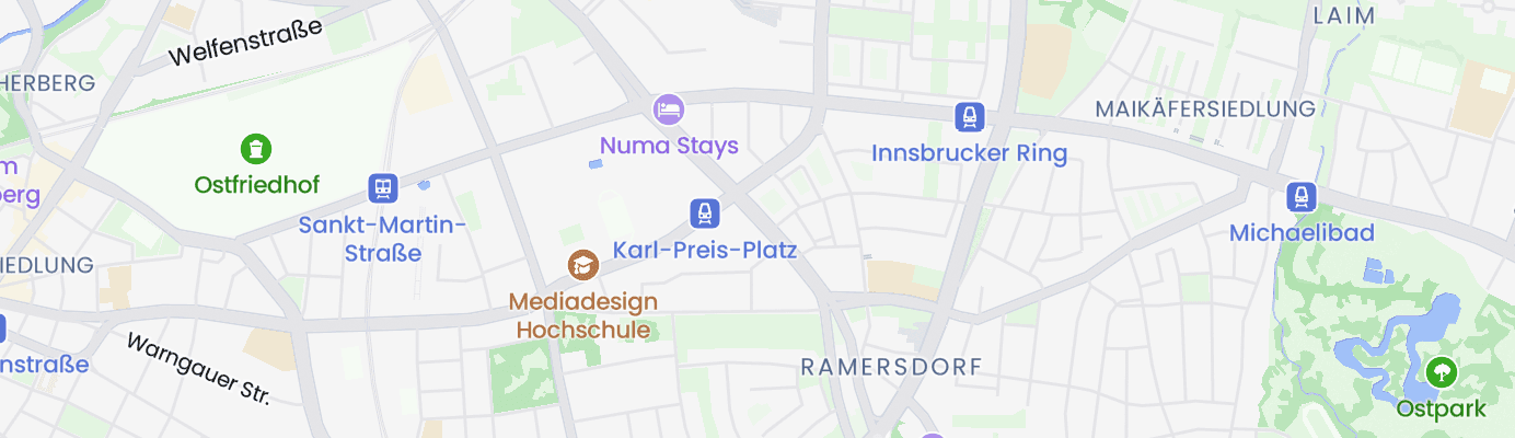 Karte mit dem ungefähren Standort