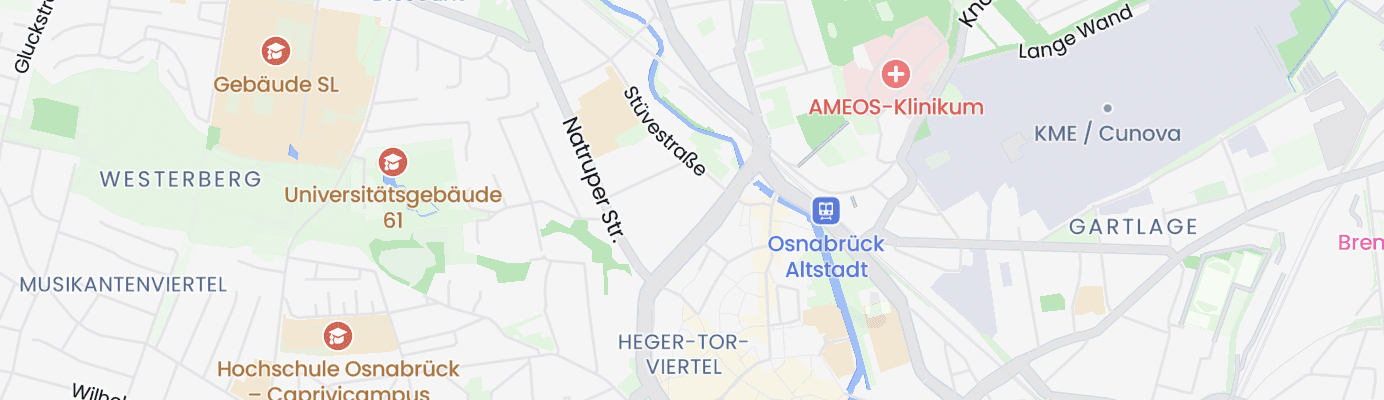Karte mit dem ungefähren Standort