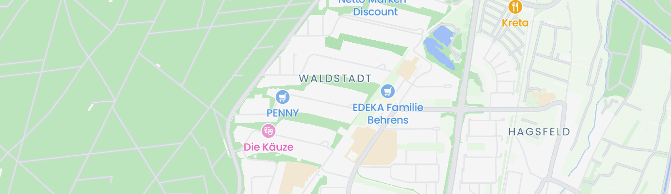 Karte mit dem ungefähren Standort