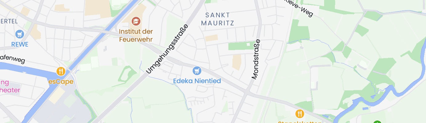 Karte mit dem ungefähren Standort