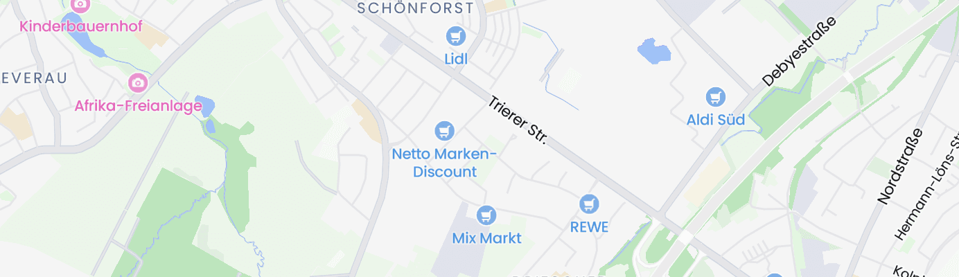 Karte mit dem ungefähren Standort