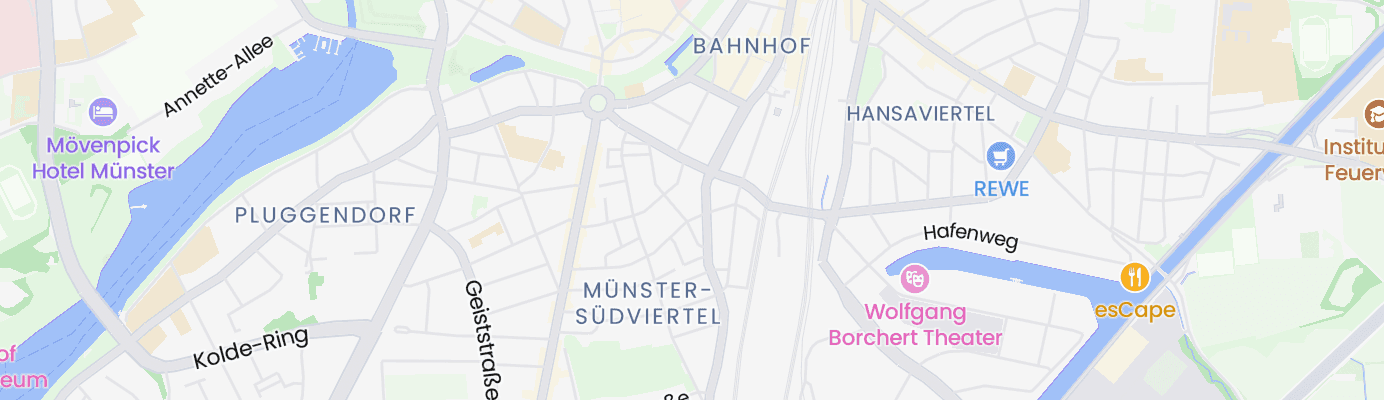 Karte mit dem ungefähren Standort
