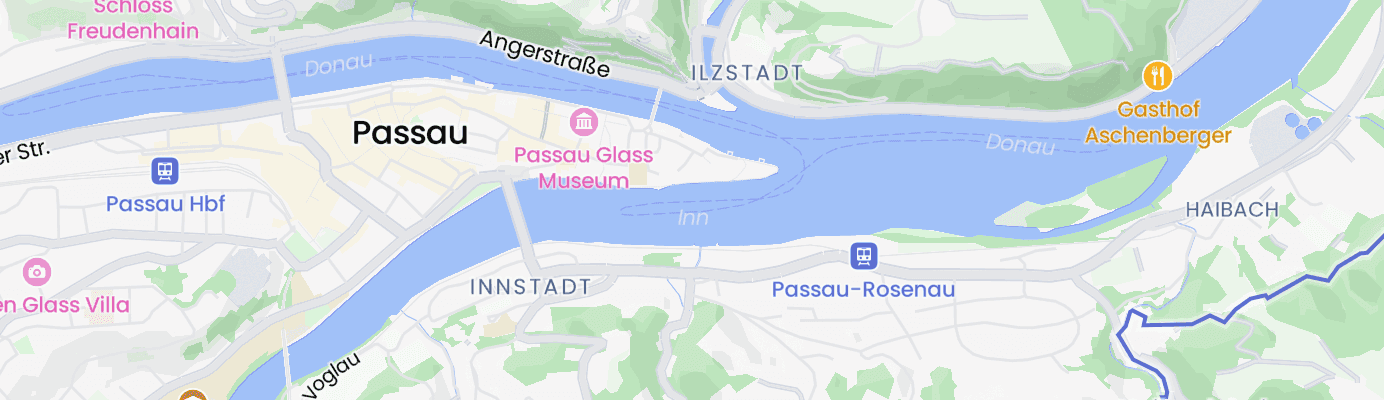 Karte mit dem ungefähren Standort