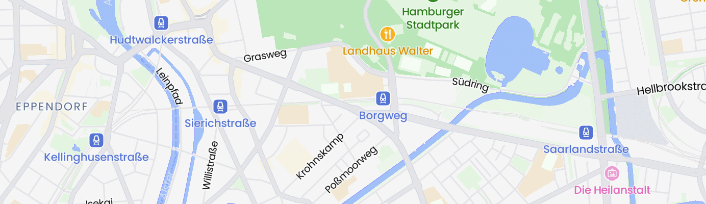 Karte mit dem ungefähren Standort