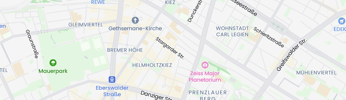 Karte mit dem ungefähren Standort