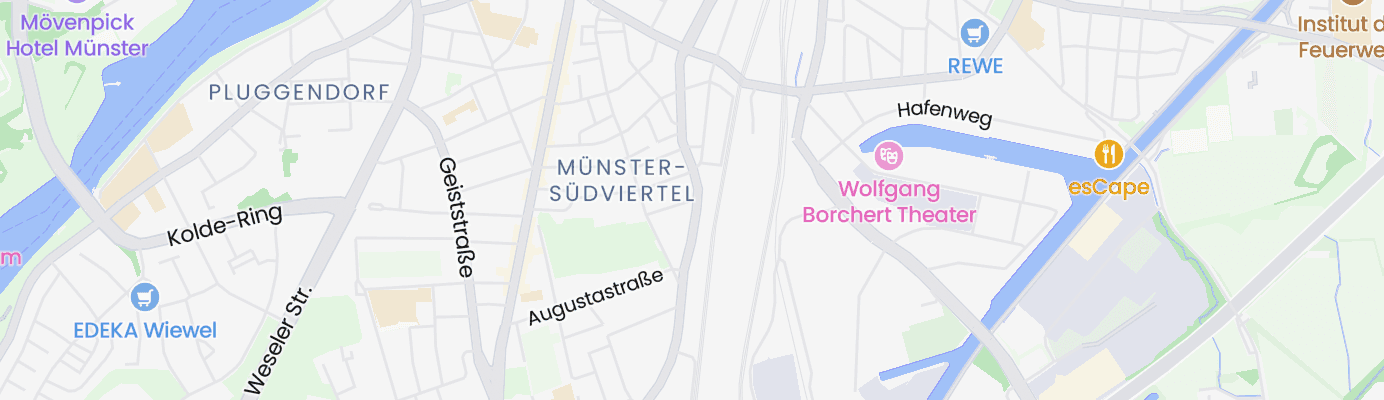 Karte mit dem ungefähren Standort
