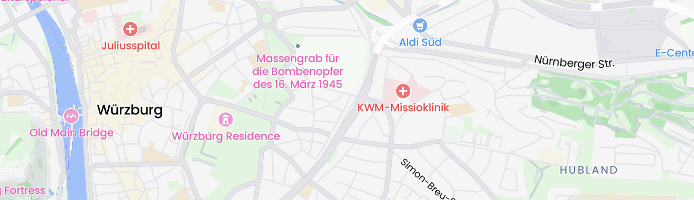 Karte mit dem ungefähren Standort