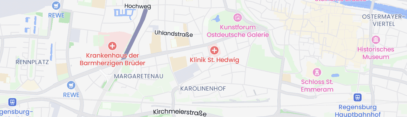 Karte mit dem ungefähren Standort