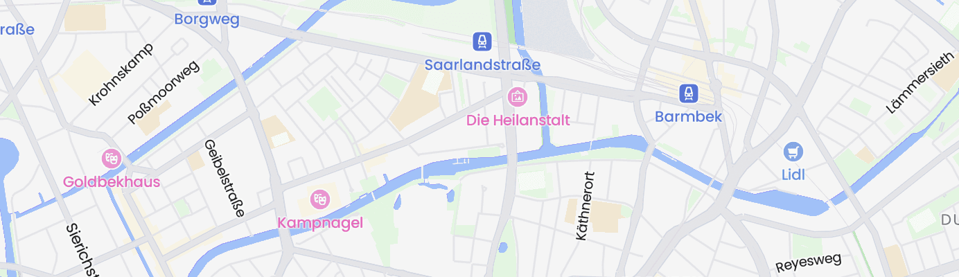 Karte mit dem ungefähren Standort