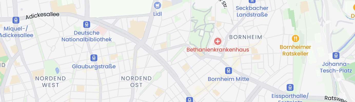 Karte mit dem ungefähren Standort