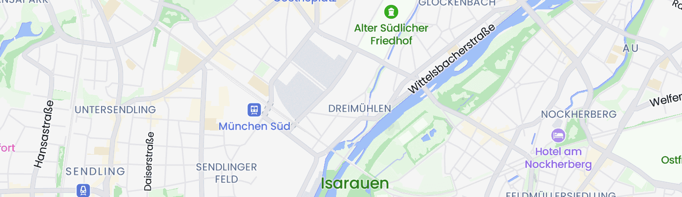 Karte mit dem ungefähren Standort