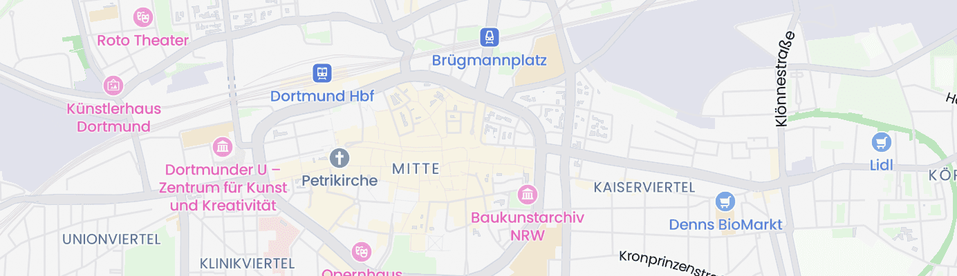 Karte mit dem ungefähren Standort