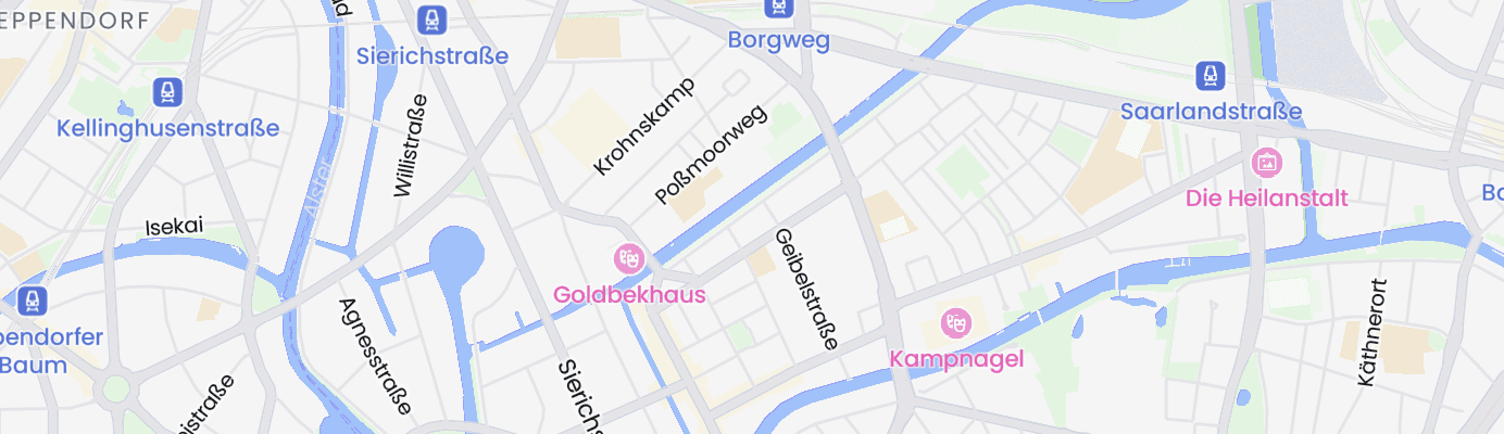 Karte mit dem ungefähren Standort