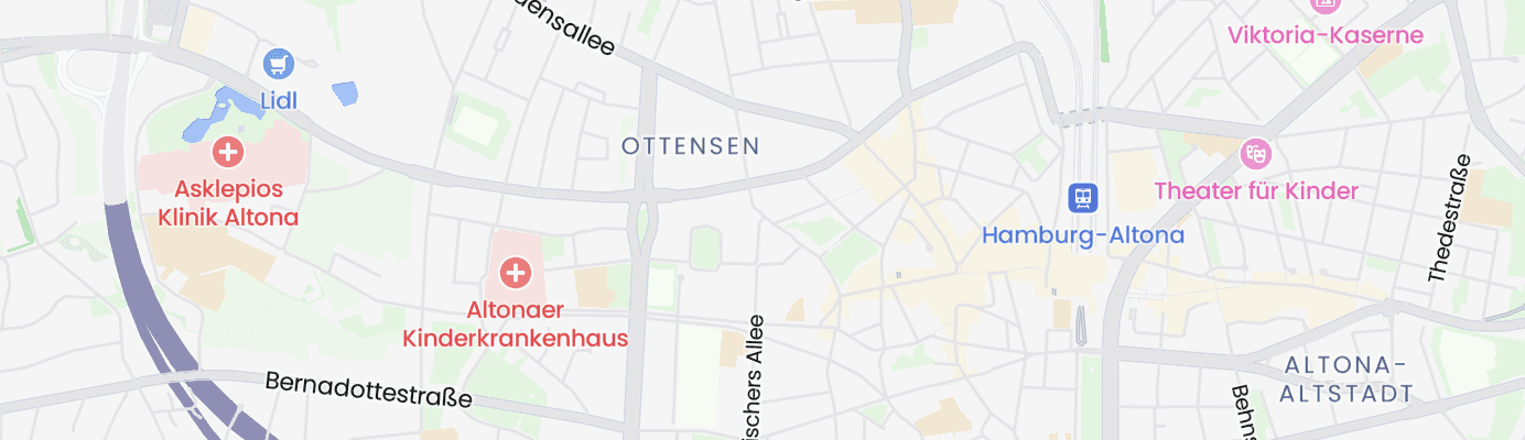Karte mit dem ungefähren Standort
