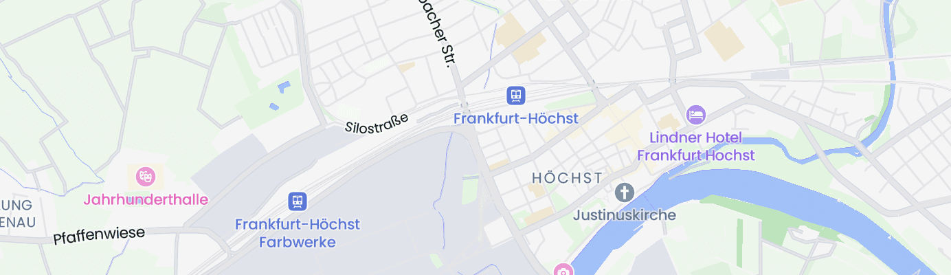 Karte mit dem ungefähren Standort