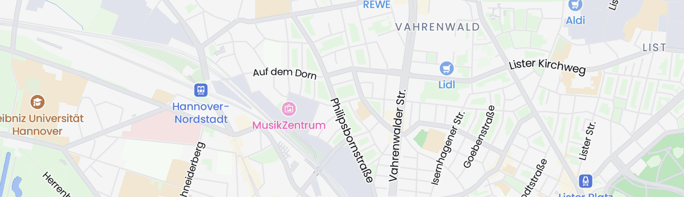 Karte mit dem ungefähren Standort