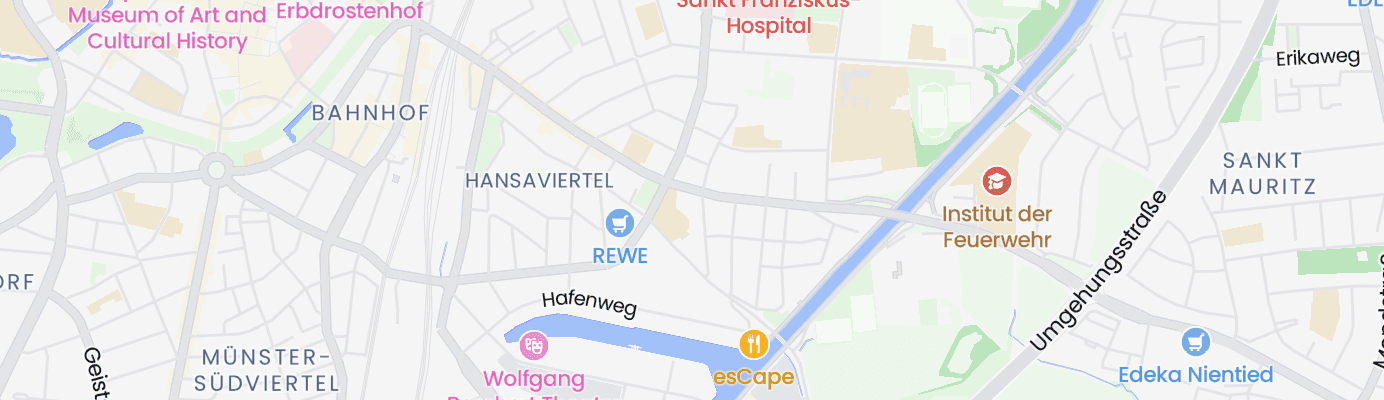 Karte mit dem ungefähren Standort