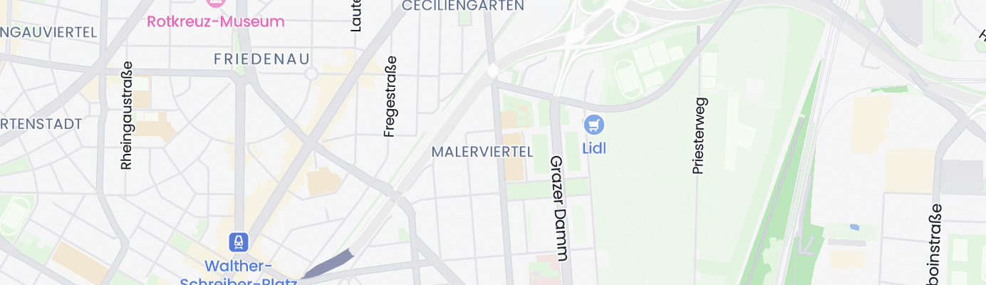 Karte mit dem ungefähren Standort