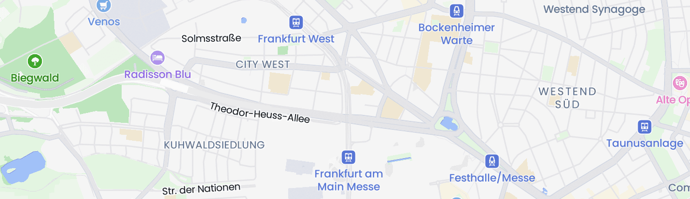 Karte mit dem ungefähren Standort
