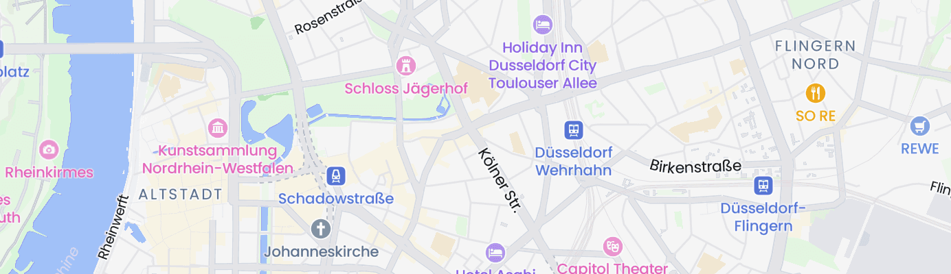 Karte mit dem ungefähren Standort